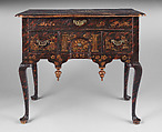Dressing table, Japanned maple, white pine, American