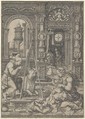 Saint Luke Painting the Virgin, Dirck Vellert (Netherlandish, Amsterdam (?) ca. 1480/85–ca. 1547), Engraving